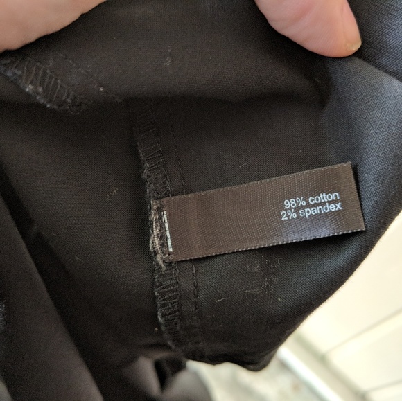 Stretch Black Shirt Dress W/Belt & Pockets 2 - Picture 7 of 8